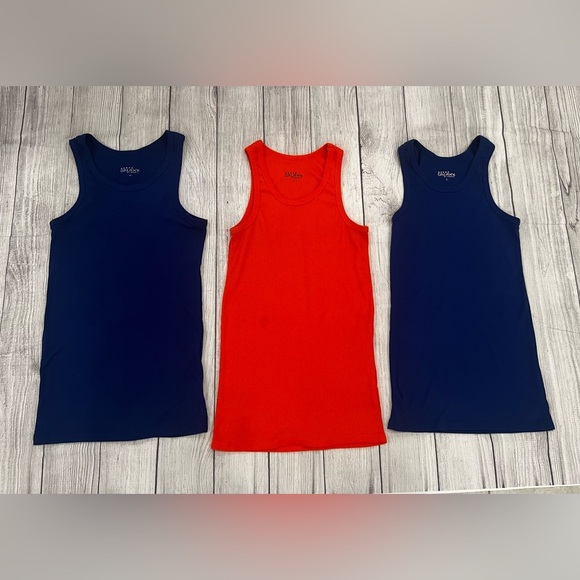 GALAXI bundle of 3 items men orange and Blue Tank Tops/size S - Picture 7 of 11